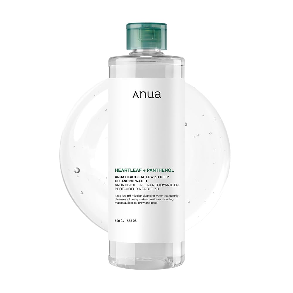 ANUA Heartleaf Low pH Deep Cleansing Water | Gentle Micellar Water - 500g