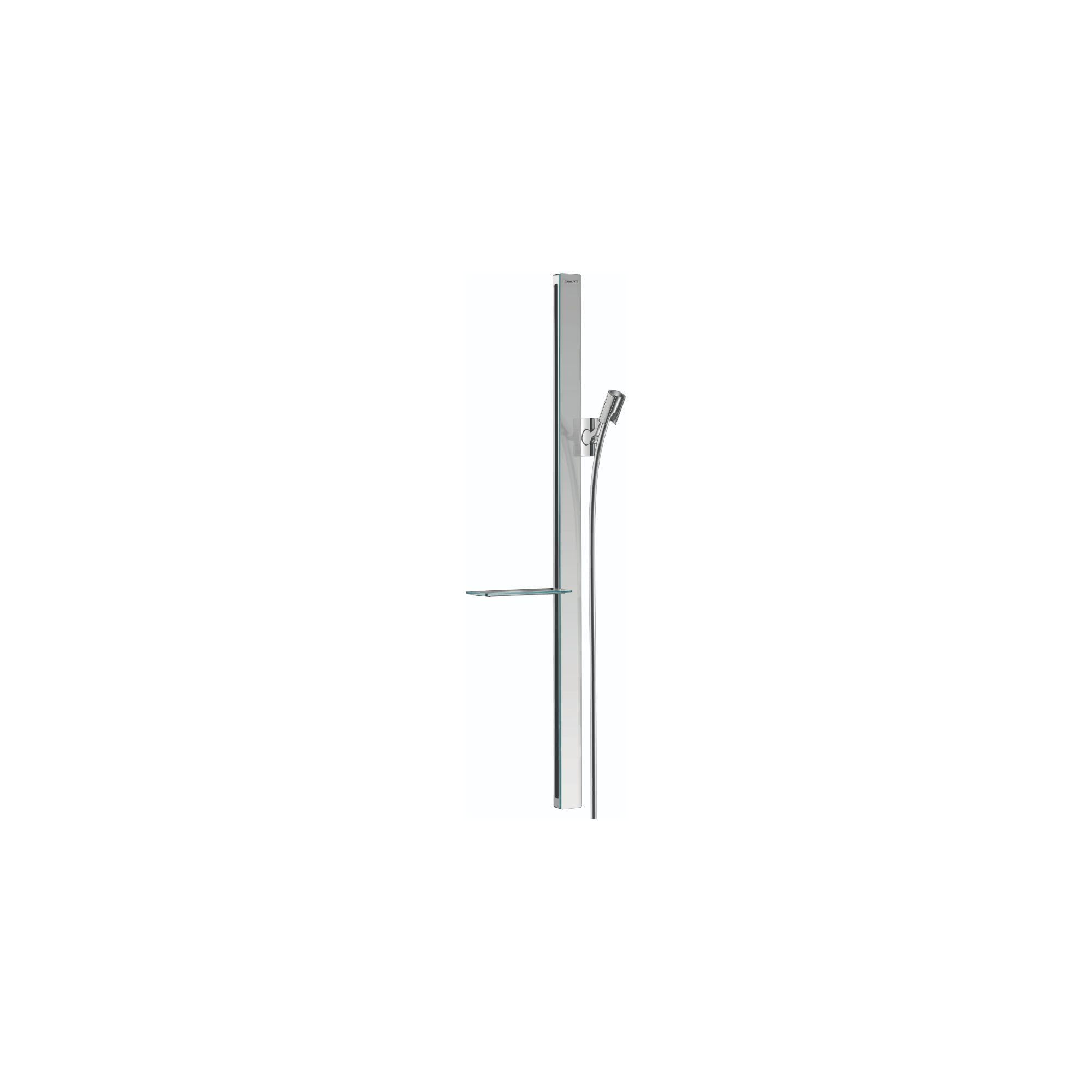 hansgrohe Unica E 90 cm Shower Rail with Hose and Soap Dish - Chrome
