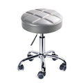 Leader Accessories Swivel Rolling Beauty Stool - Adjustable Light Grey