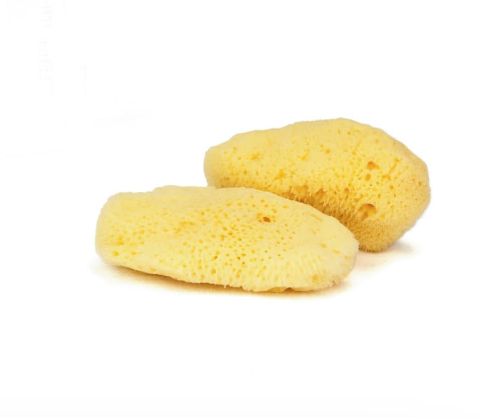 Jolof Store Mediterranean Sea Sponges - Natural & Plastic Free - 2 Pack