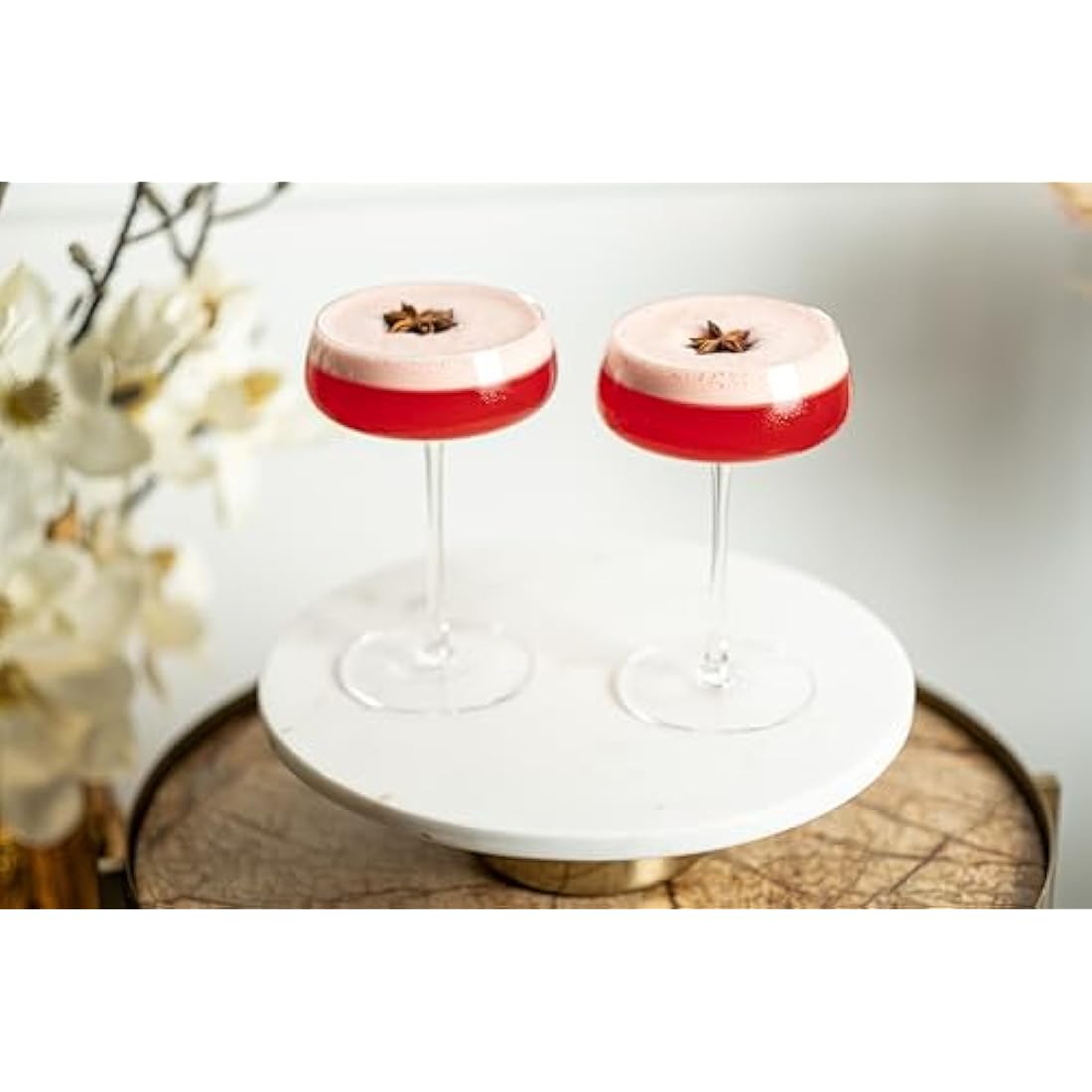 Glassique Cadeau Crystal Coupe Glasses | Set of 4 Handblown 260ml