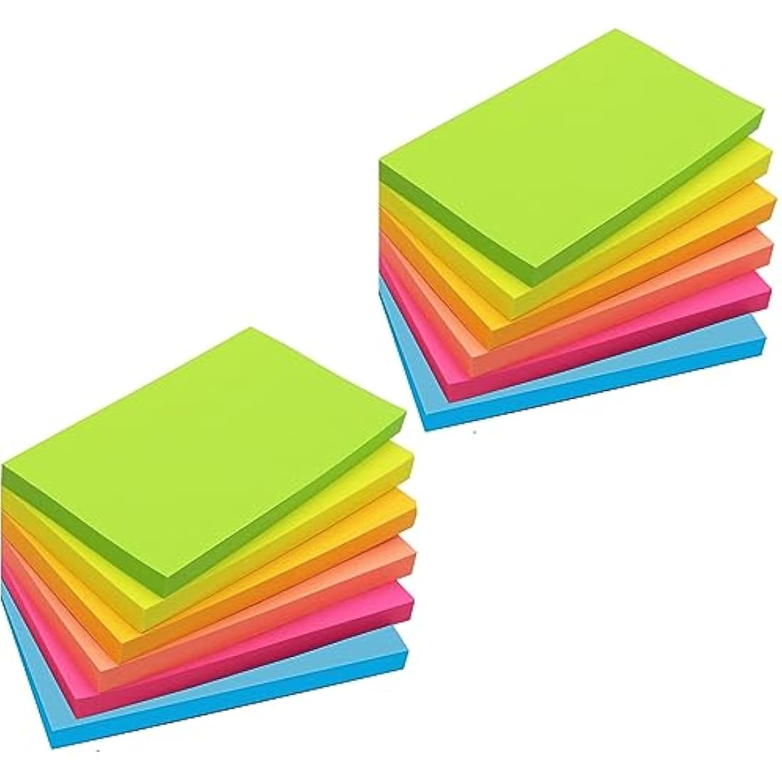 3x5 Large Sticky Notes | 12 Pads 6 Neon Colors Bulk Pack