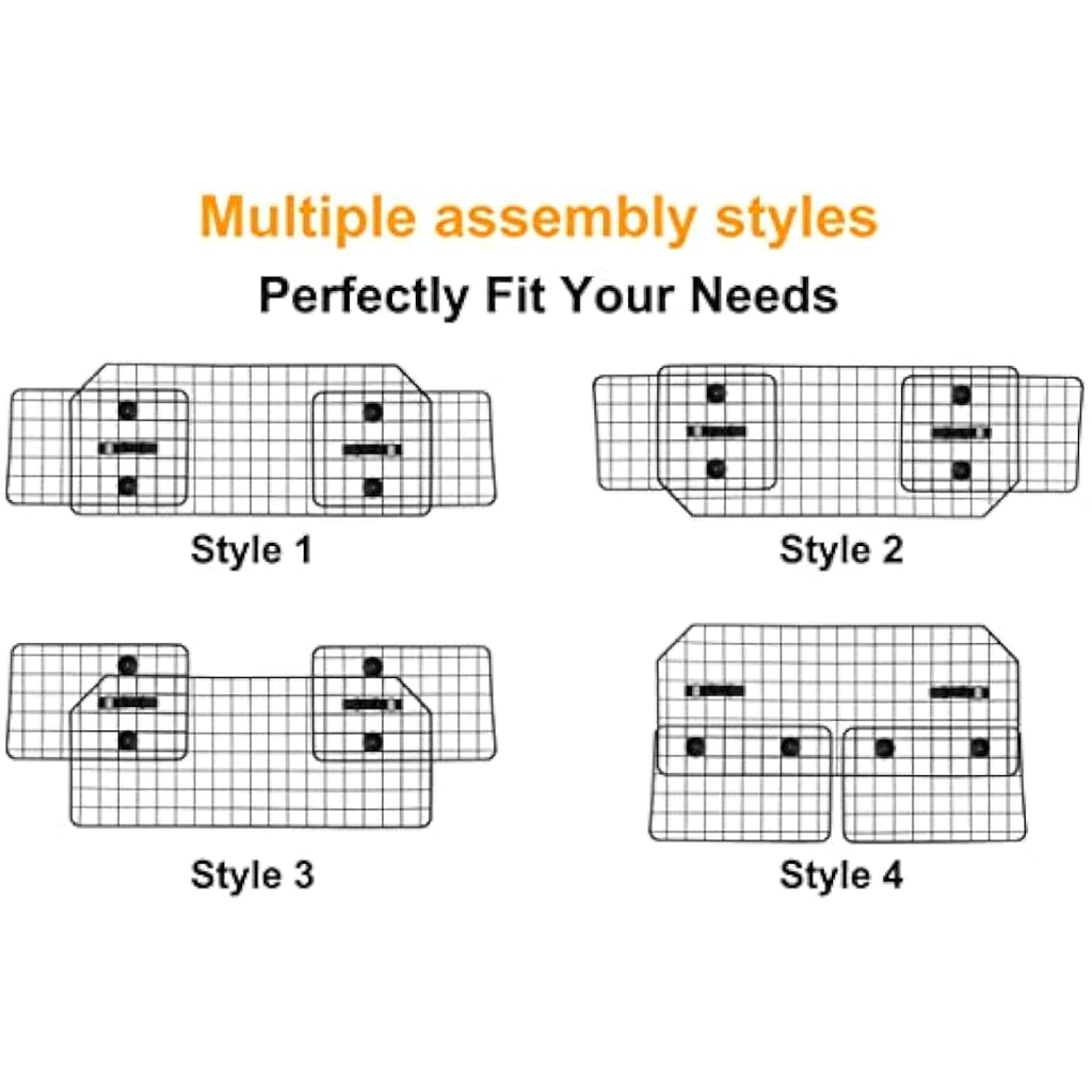 NOAMOO Heavy-Duty Dog Car Barrier – Adjustable Wire Mesh SUV Pet Guard