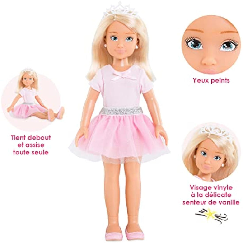 Corolle Girls Valentine Ballerina Doll Set with Dog and Ice Skates