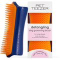 Tangle Teezer Pet Teezer - Detangling Dog Grooming Brush - Navy & Orange