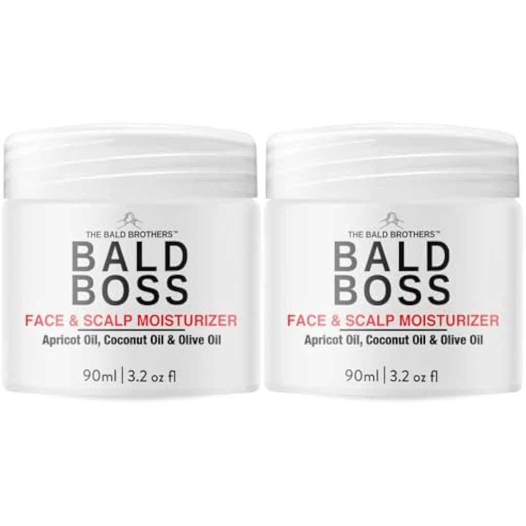 The Bald Brothers Bald Boss Scalp & Face Moisturiser - 2 Pack Vegan Cream