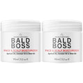 The Bald Brothers Bald Boss Scalp & Face Moisturiser - 2 Pack Vegan Cream