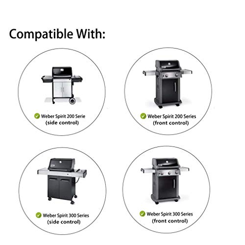 Onlyfire Stainless Steel Grill Rotisserie Kit for Weber Spirit 200/300