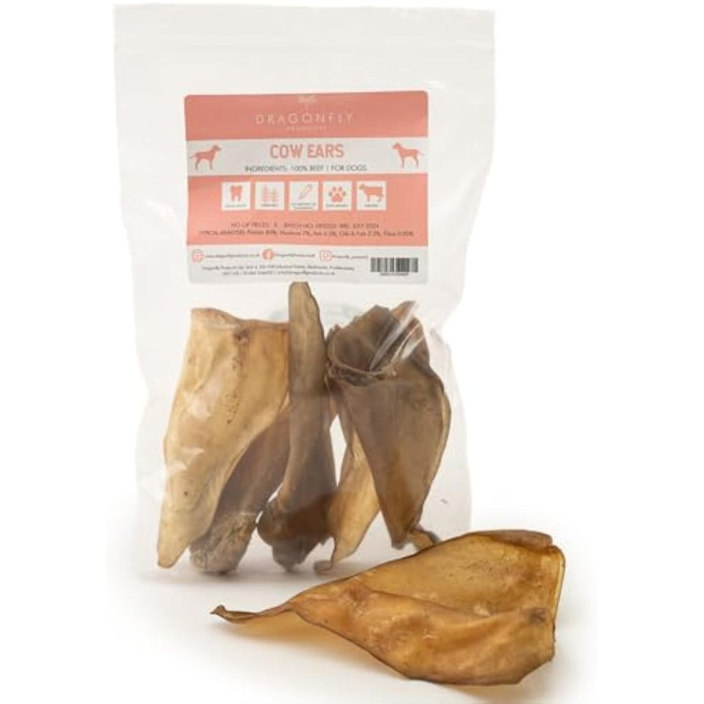 Cow Ears Dog Treats | 25 Pack Natural Grain Free Dental Chews