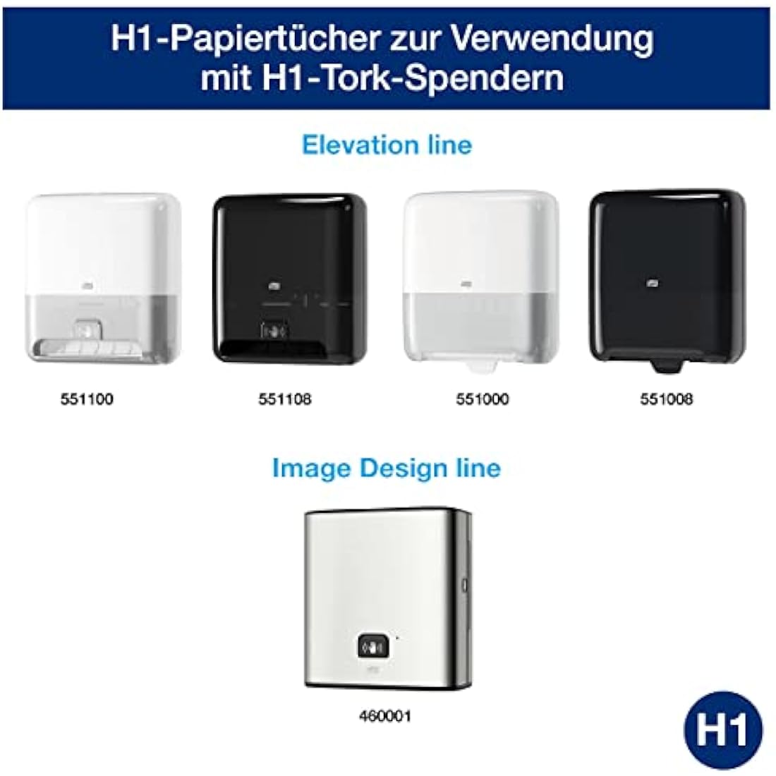 Tork Matic Blue Paper Hand Towels | H1 Advanced 2-Ply, 6 x 150m