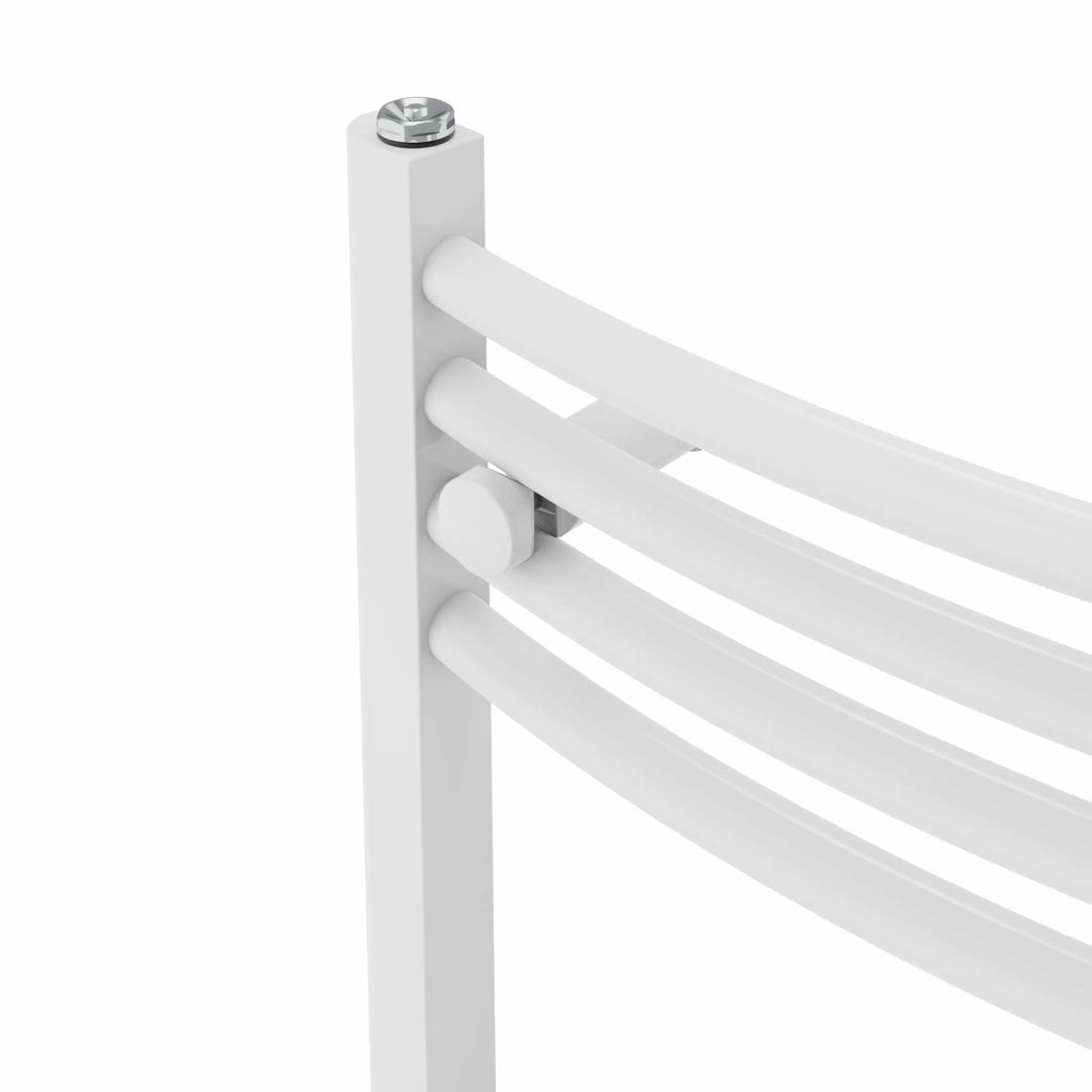 Warmehaus Curved Heated Towel Rail Radiator Ladder White 1400x500mm - image 4
