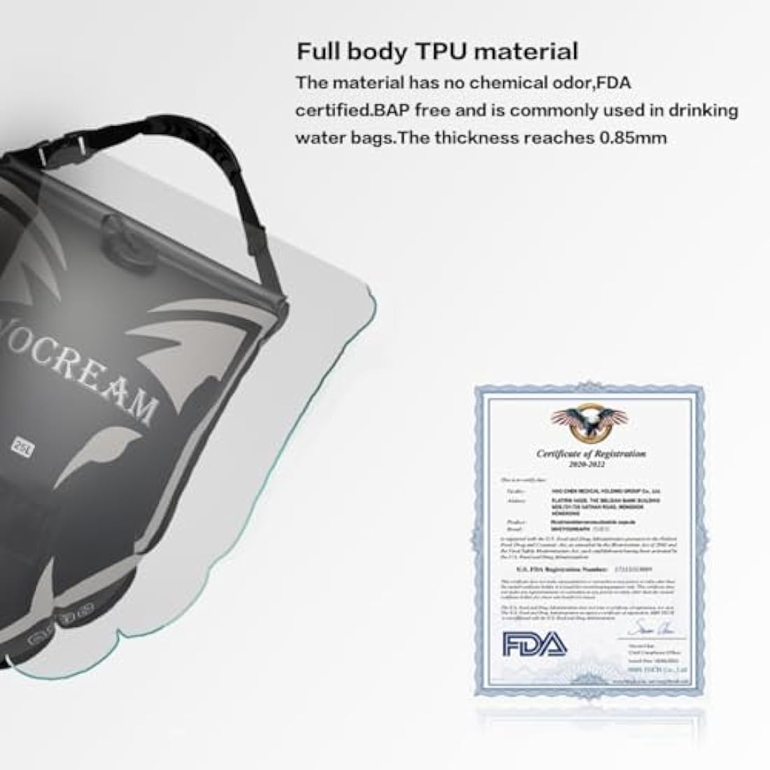 CyConncet Solar Camping Shower Bag | 6.6 Gallon TPU Portable Outdoor Shower