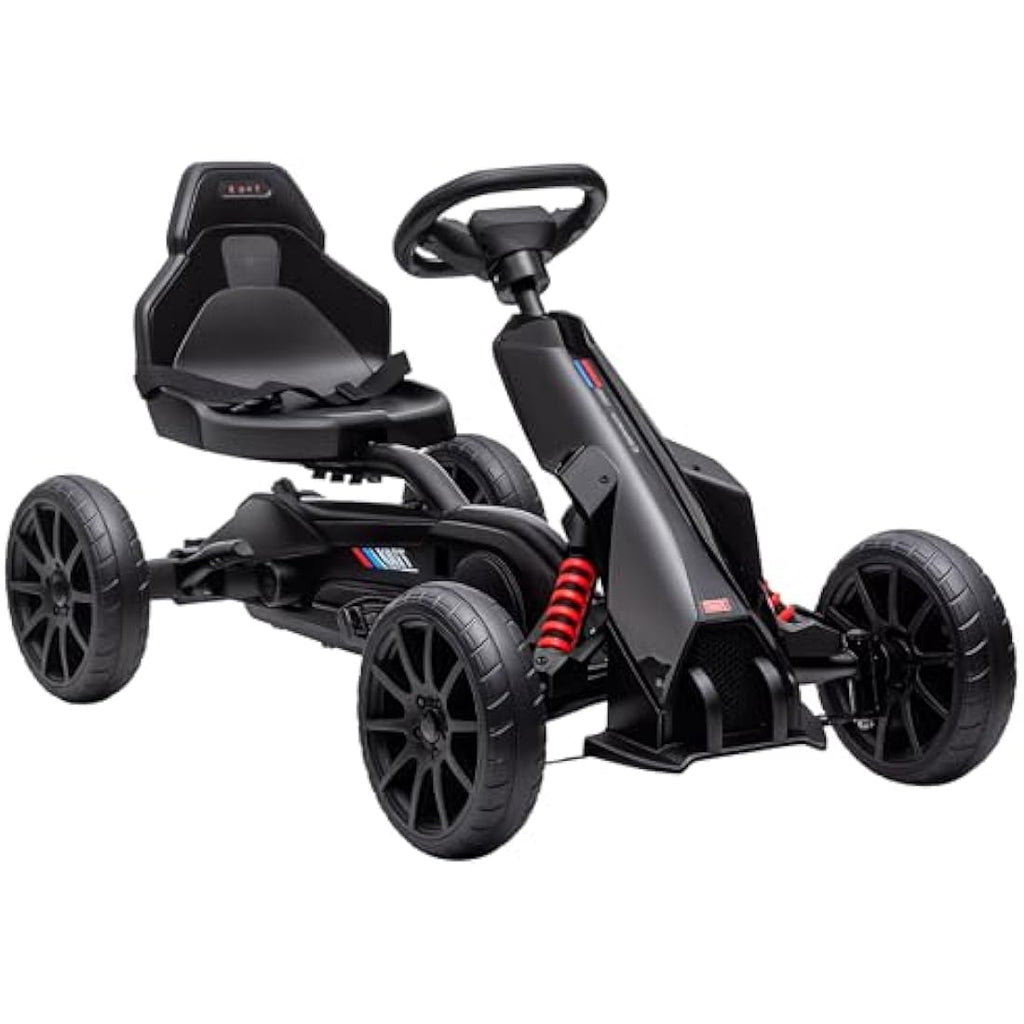 HOMCOM Kids Pedal Go Kart – Ride On Racer with Adjustable Seat & EVA Tyres