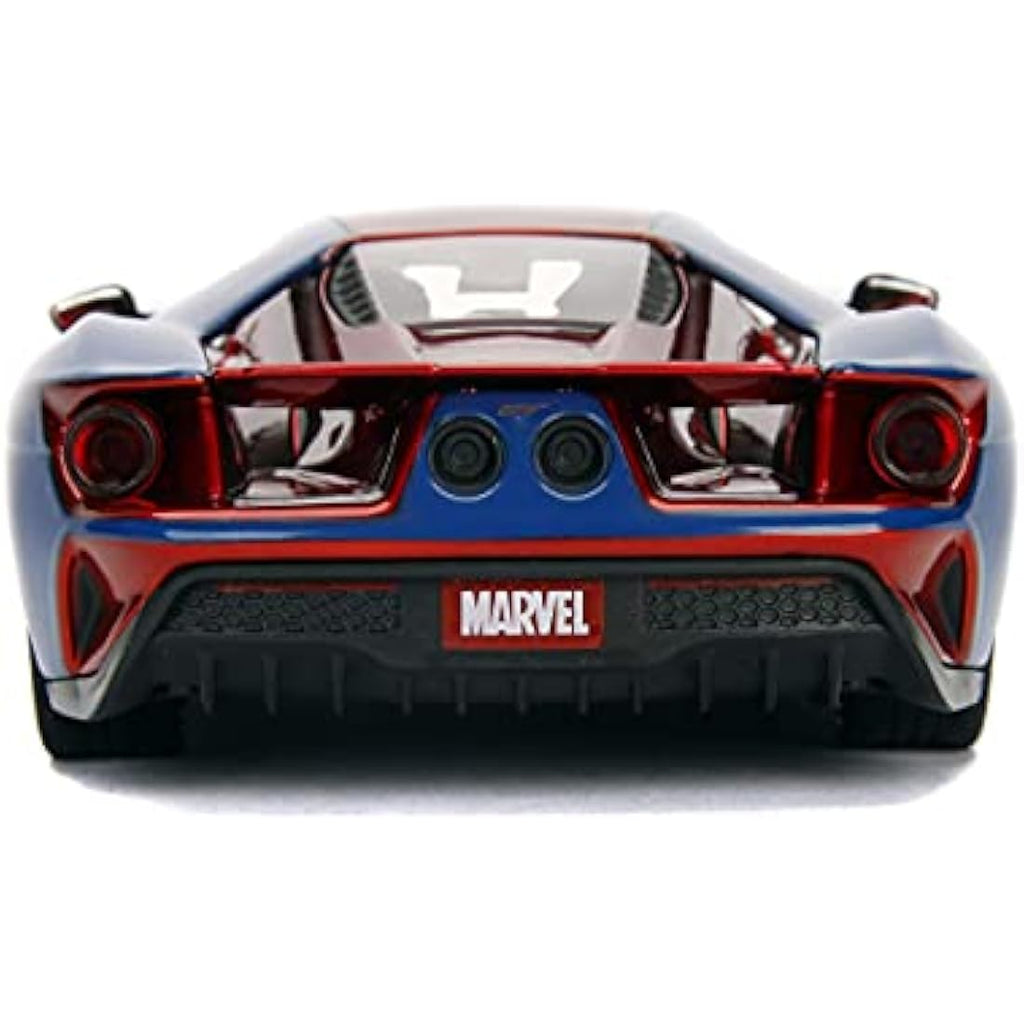 Jada Toys Marvel Spider-Man 2017 Ford GT 1:24 Die-Cast Model Car
