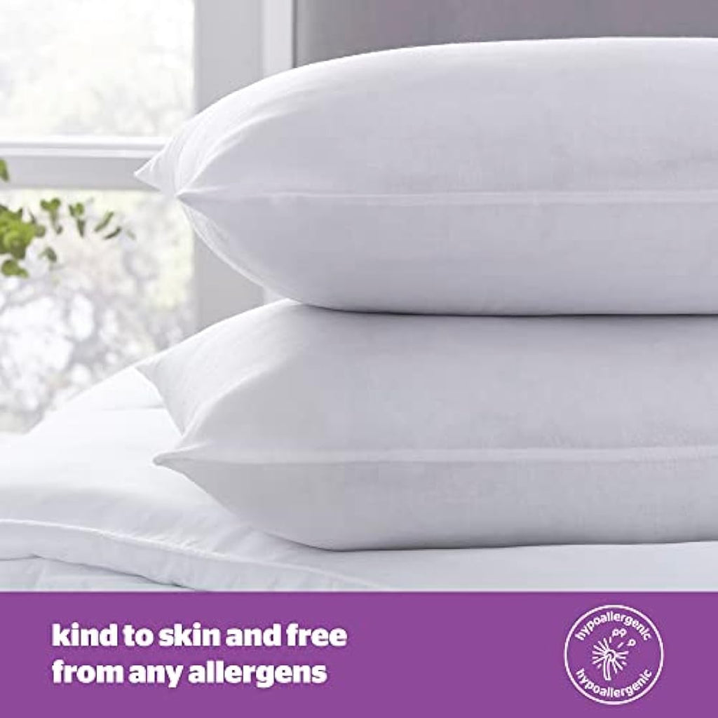 Silentnight Deep Sleep Pillows 2 Pack – Medium Support Hollowfibre