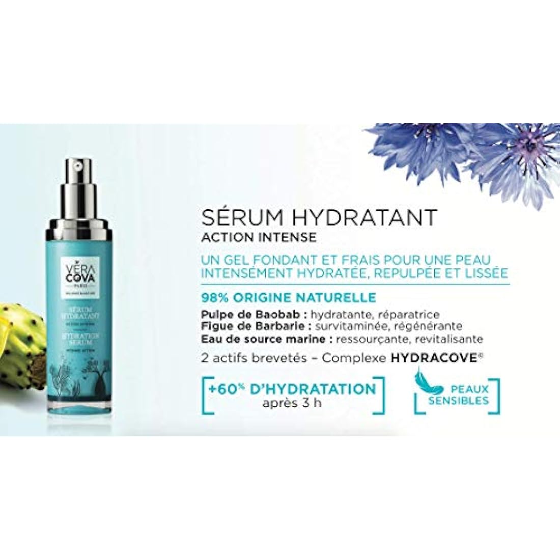 Veracova Sérum Hydratant Intense Action – Soin Visage Naturel 35ml