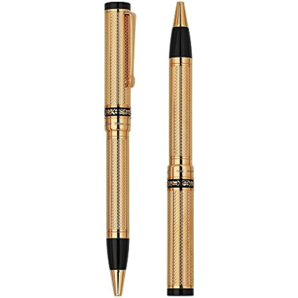 Xezo Tribune 18K Gold Plated Ballpoint Pen | Limited Edition Brass