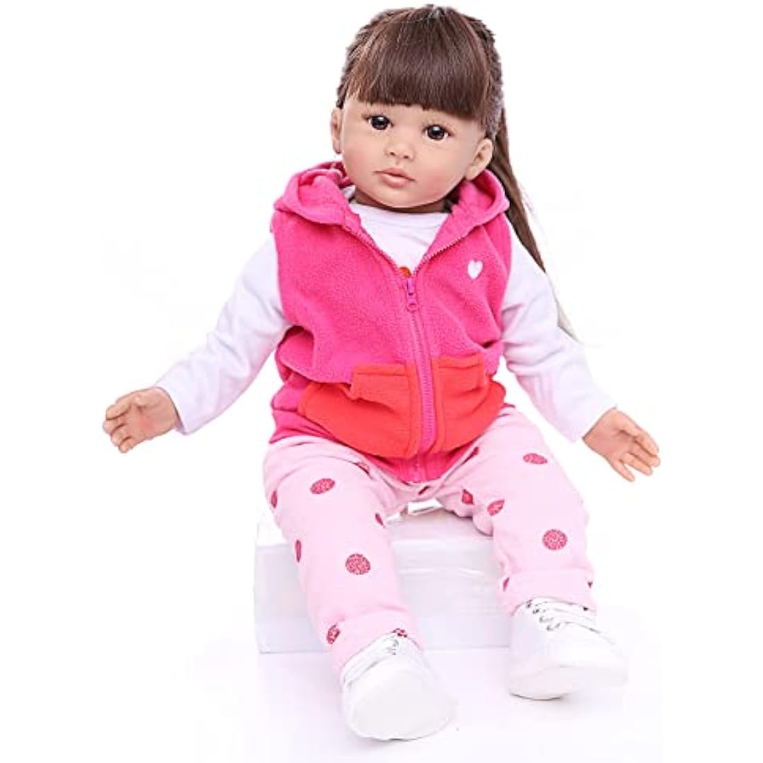 ZIYIUI 24" Reborn Baby Doll - Realistic Soft Silicone Vinyl Asian Girl