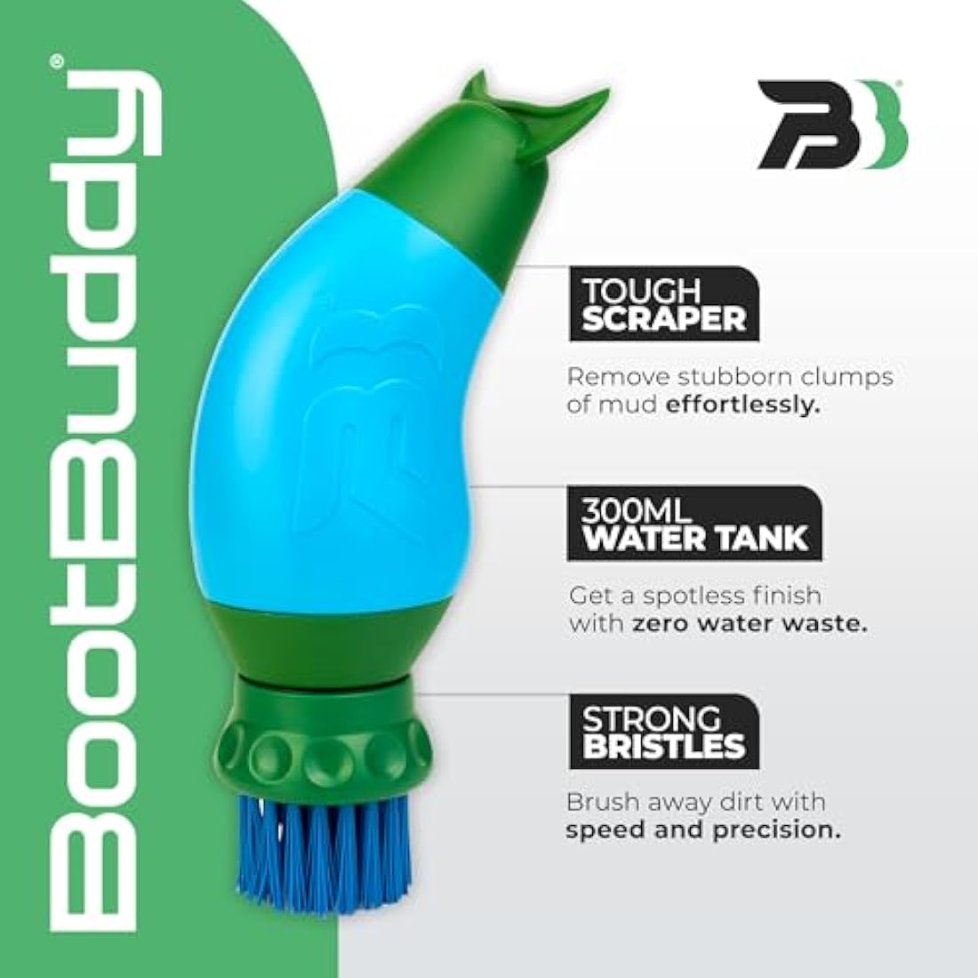 BootBuddy Shoe & Boot Cleaner Brush –  Footwear Cleaning Kit