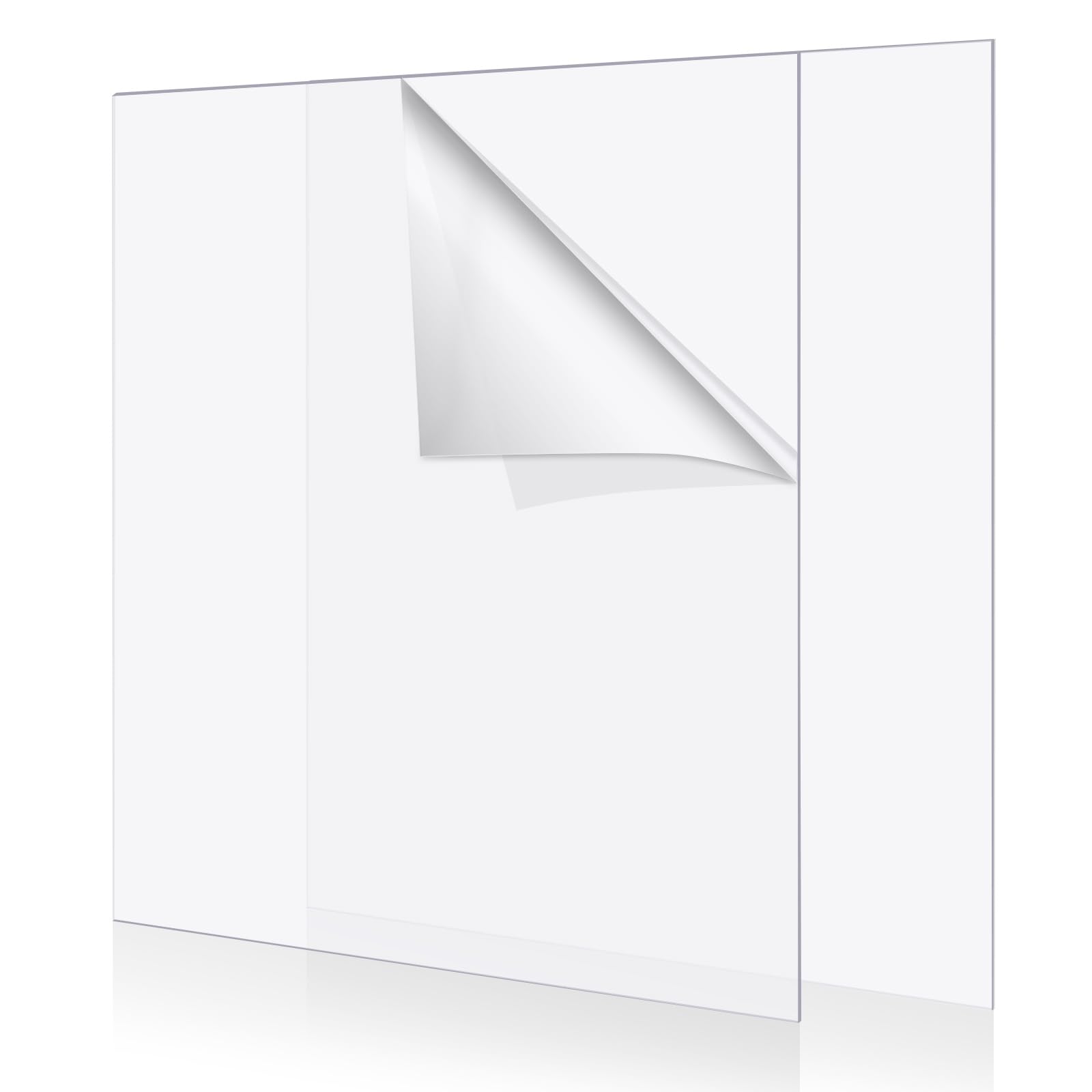 ASelected 2 Pcs Clear Acrylic Sheets A2 - 2mm Transparent DIY Panels