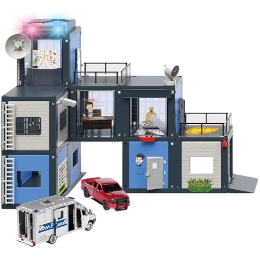 Siku 5510 World Police Station Playset with Light & Sound – Multicolour