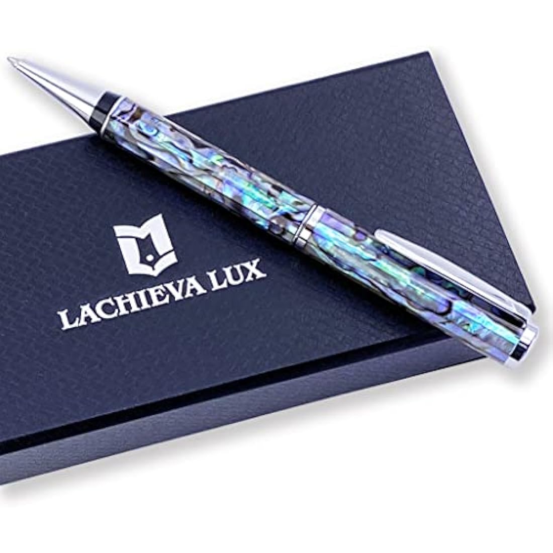 LACHIEVA LUX Handcrafted Abalone Shell Ballpoint Pen - Executive Gift