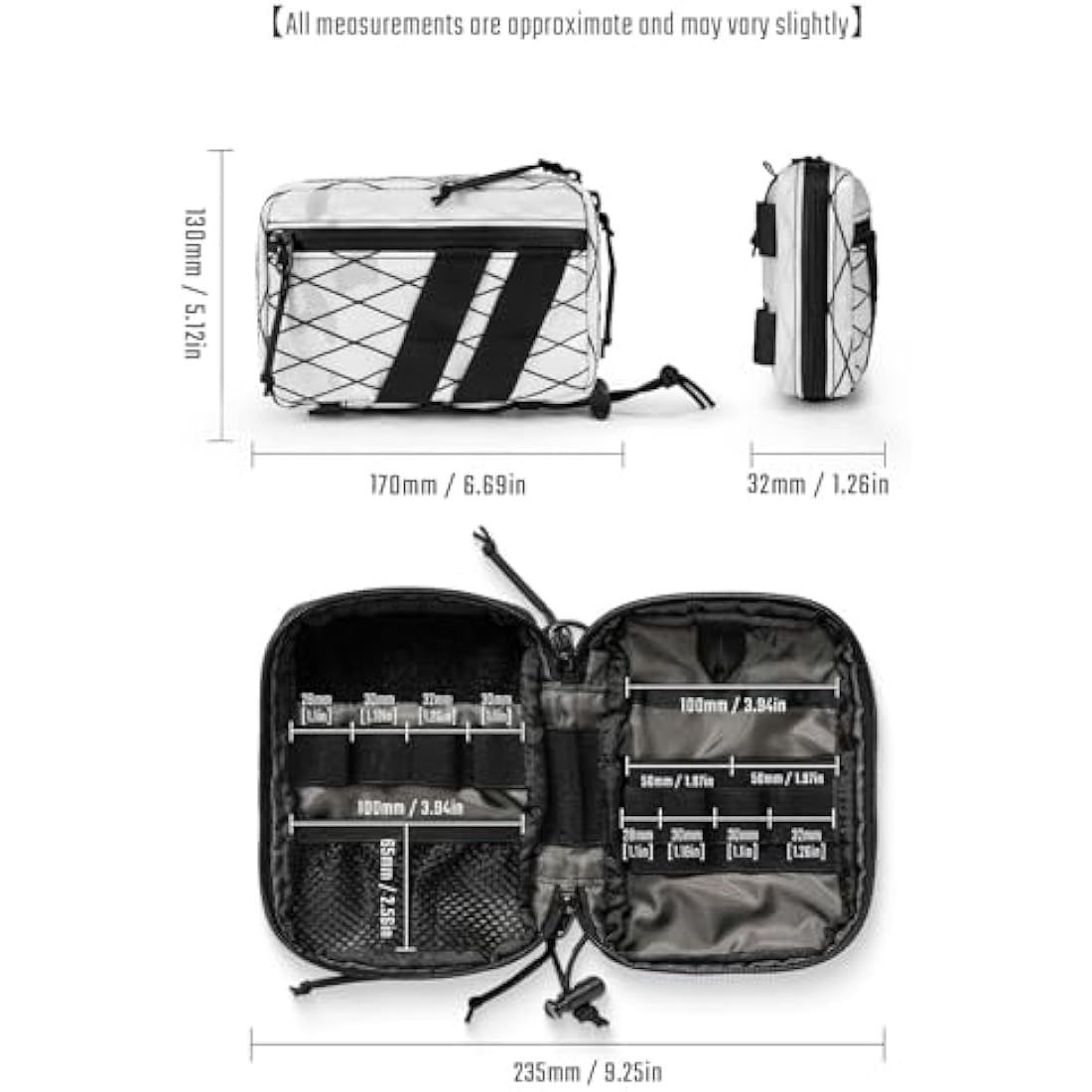 Tactical Geek EDC Molle Pouch – X-PAC Compact Gadget Organizer Bag