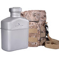 iBasingo Titanium Military Canteen Mess Kit – 1100ml Ultralight Cookware