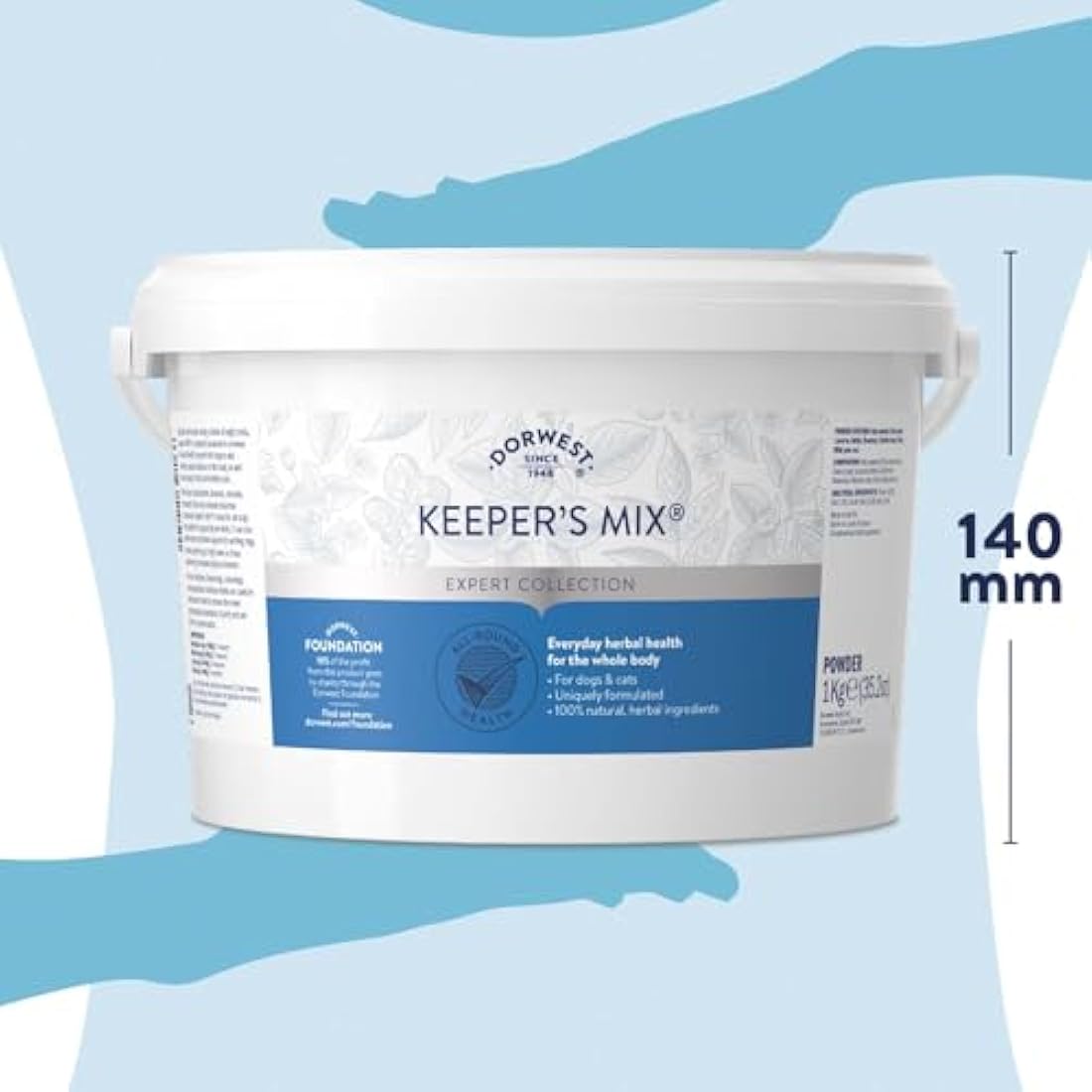 Dorwest Keeper’s Mix 1kg | Herbal Health Supplement for Dogs & Cats