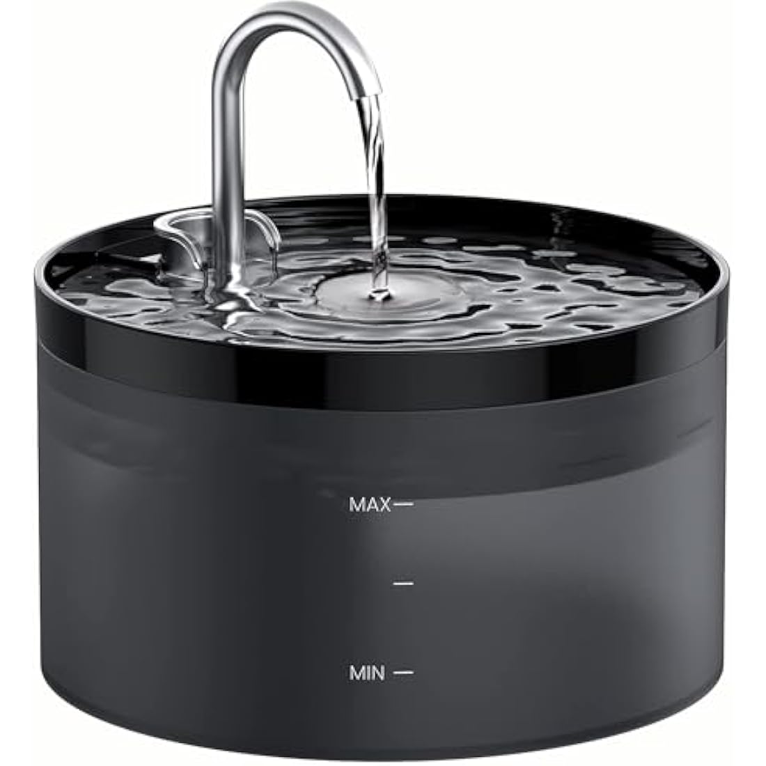 GIOTOHUN Cat Water Fountain - 2L Silent Pet Fountain with LED Light