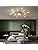 Modern Firework LED Ceiling Light | Gold Semi Flush Mount