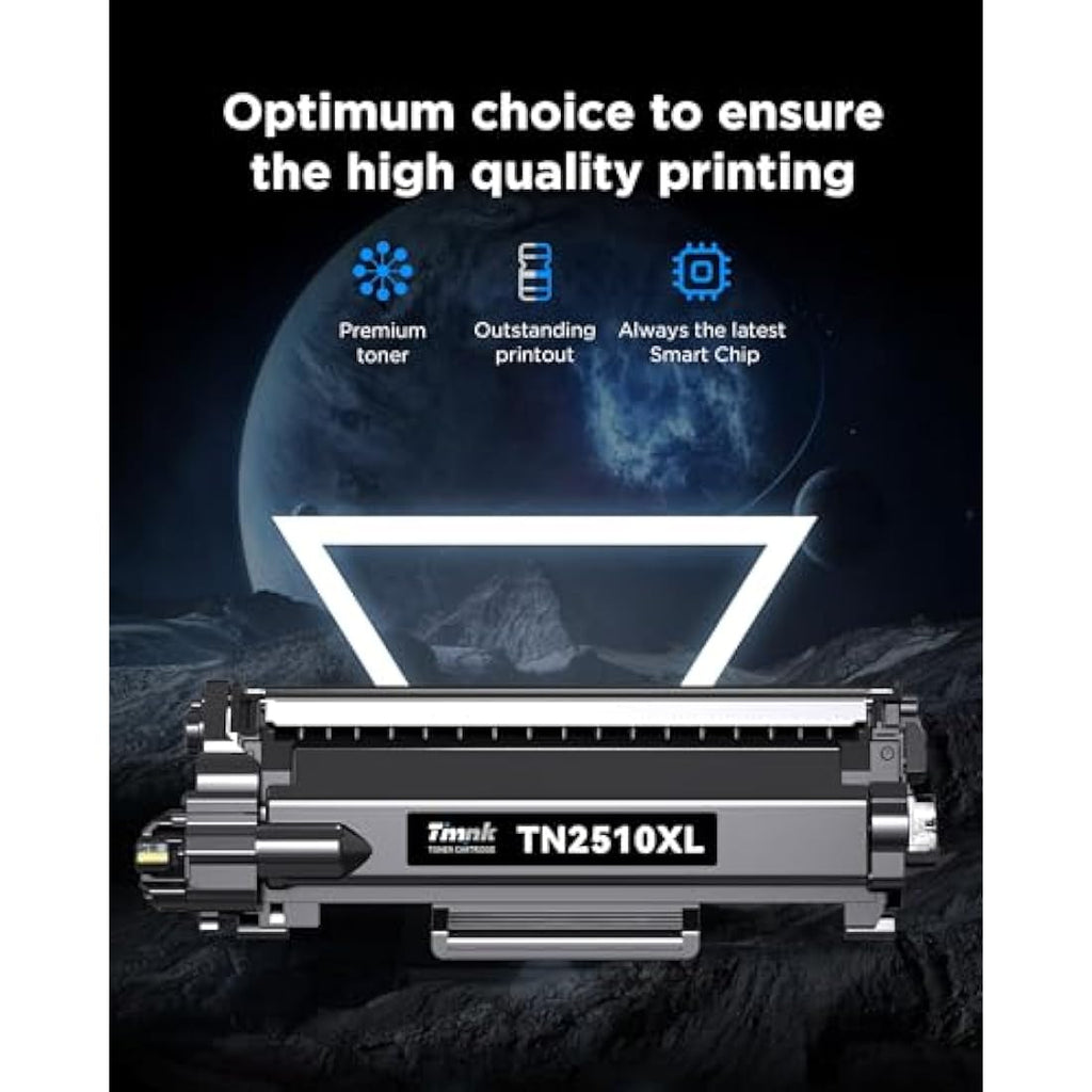 Timink TN2510XL High-Yield Black Toner for Brother HL-L2400DWE (2-Pack)