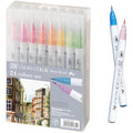 Kuretake Zig Clean Color Real Brush Watercolor Pens - Set of 24
