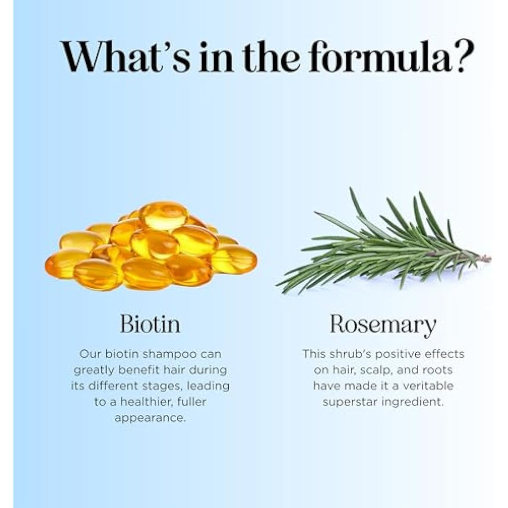 Biotin & Rosemary Volumizing Shampoo for Thinning Hair