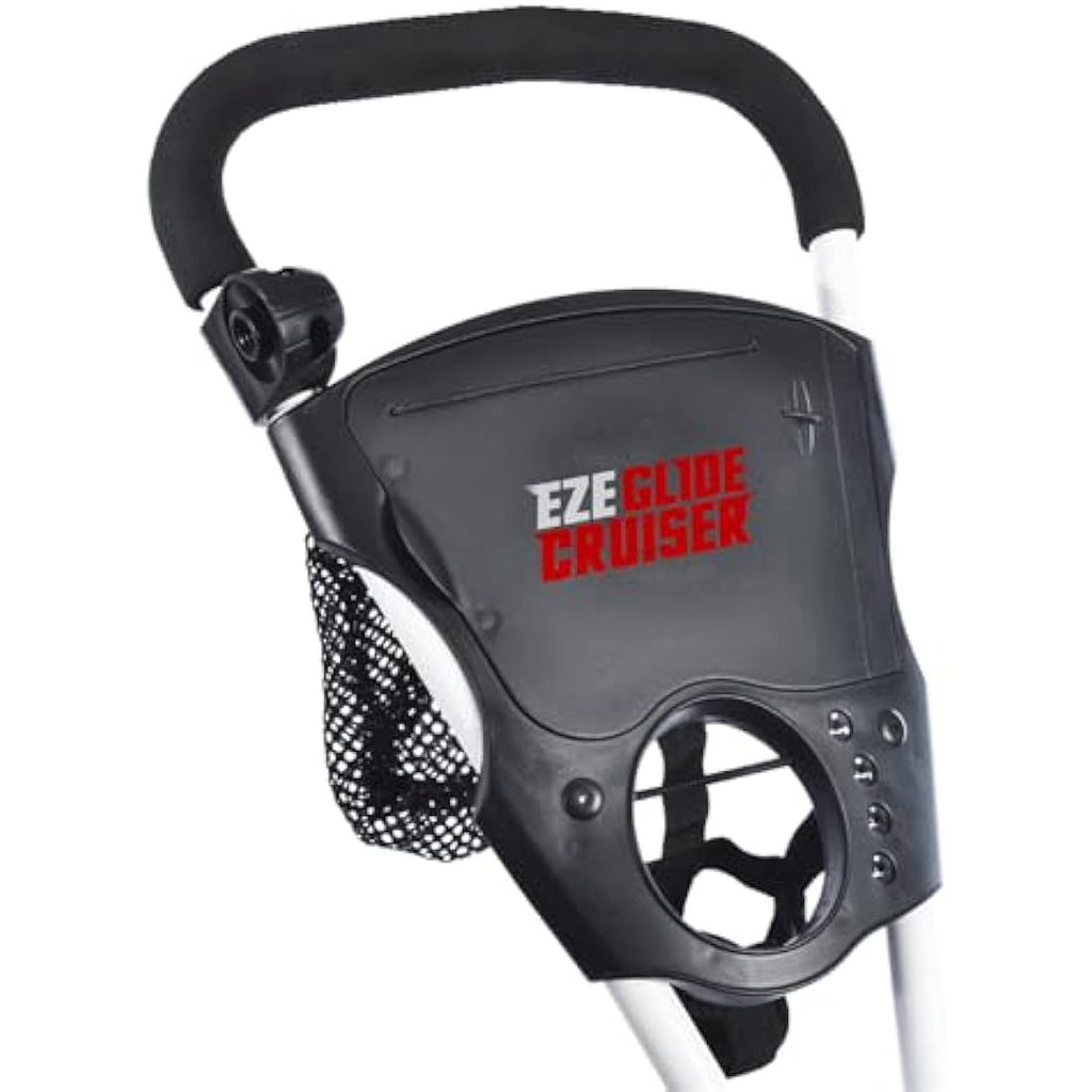 EZE Glide Cruiser Golf Trolley – Foldable Push Cart with Foot Brake