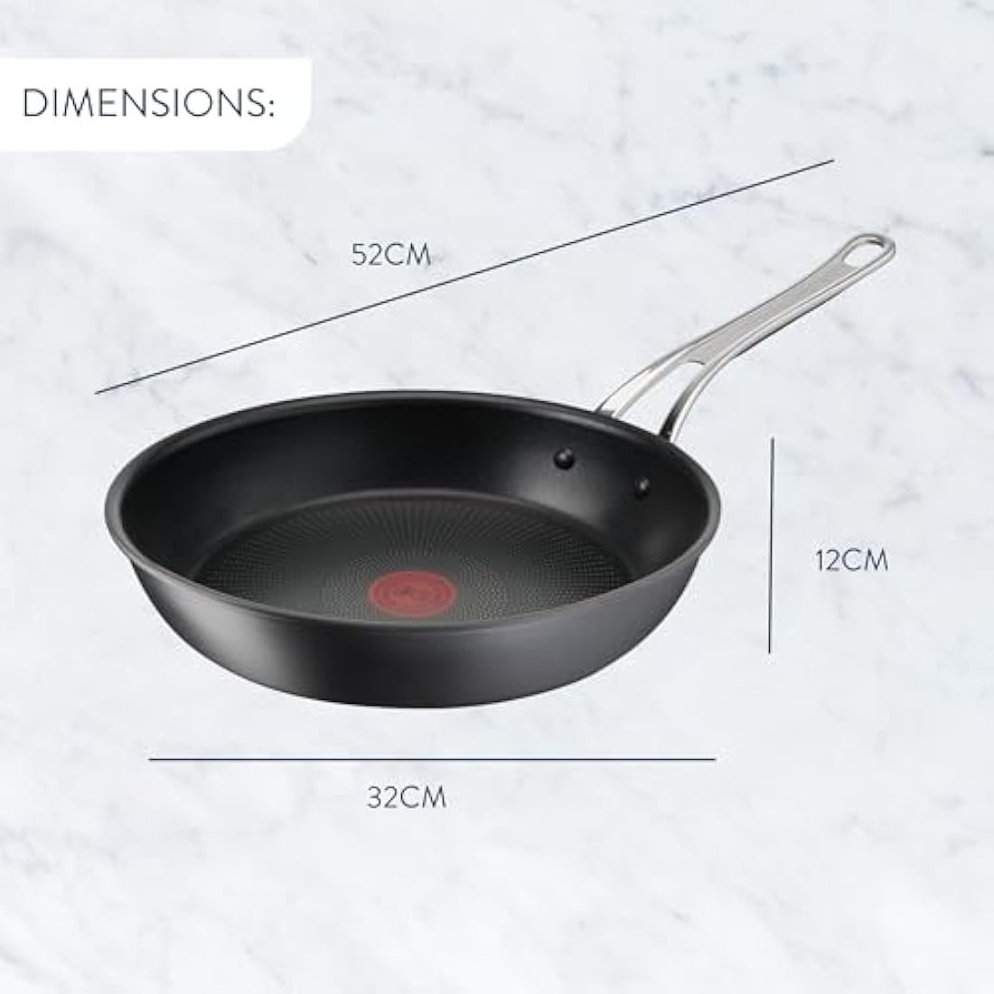 Tefal Jamie Oliver Frying Pan – 30cm Hard Anodised Non-Stick