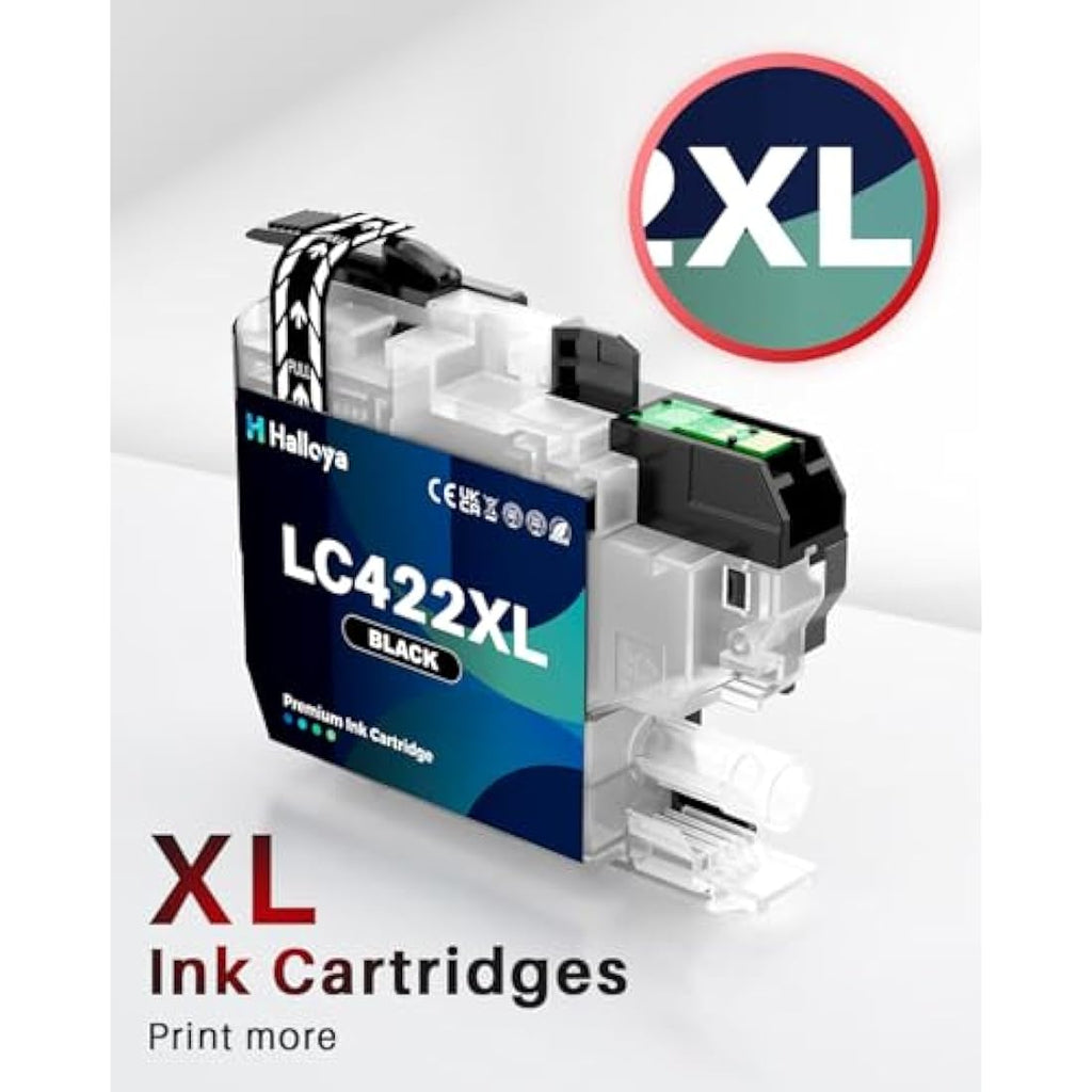 Halloya LC422XL Ink Cartridges for Brother MFC-J5340DW MFC-J6940DW (8-Pack)