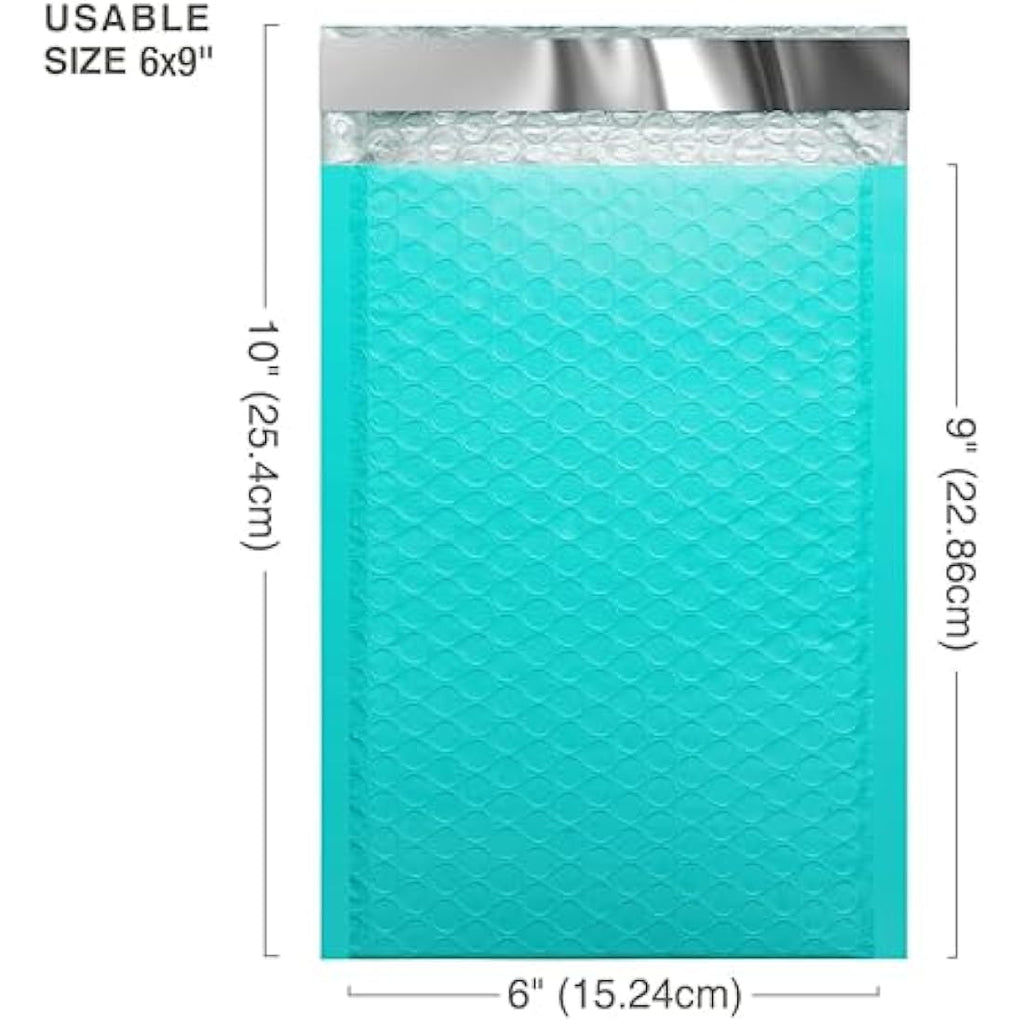 Switory Green Padded Envelopes | 50 Pack A5 Bubble Mailers 6x10 Inch