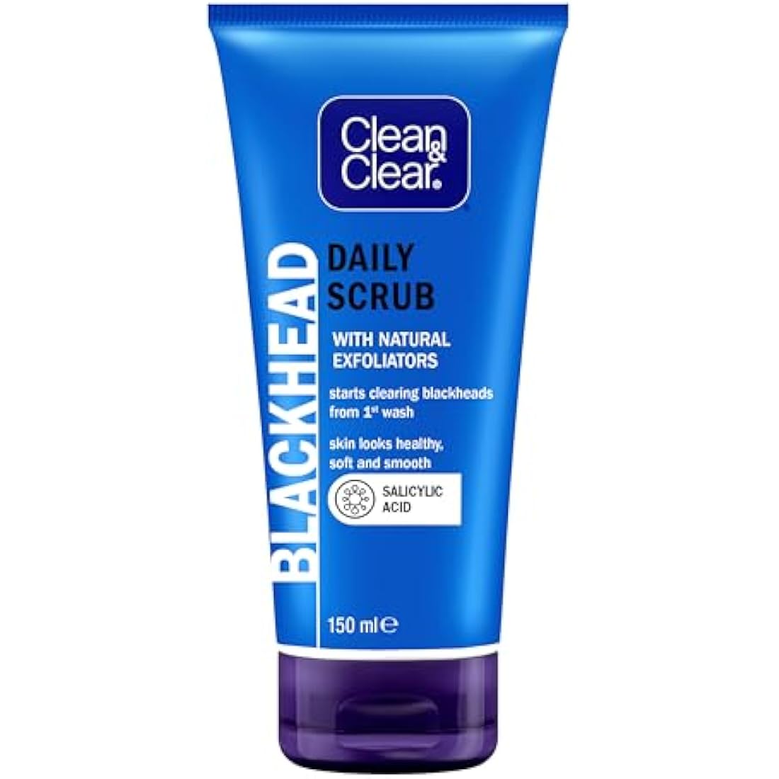 Clean & Clear Blackhead Clearing Daily Scrub | Oil-Free Exfoliator, 150ml