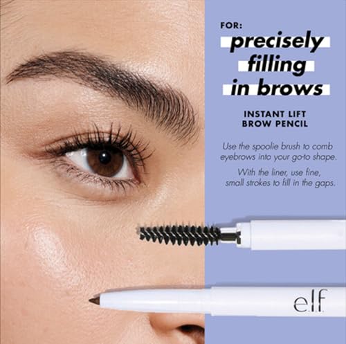 e.l.f. Instant Lift Brow Pencil – Dual-Sided Eyebrow Definer, Auburn
