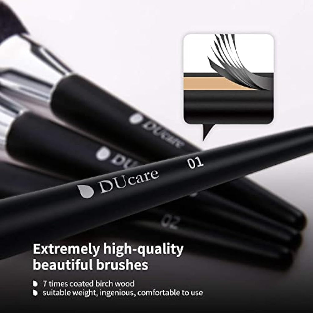 DUcare Professional Makeup Brush Set | 32Pcs Vegan Synthetic Beauty Tools