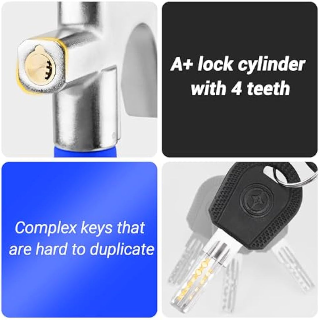 Turnart Steering Wheel Lock – Universal Anti-Theft Device with Safety Hammer