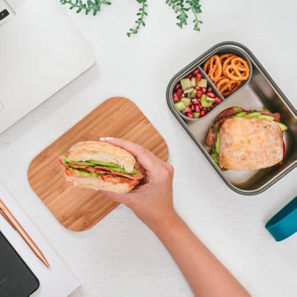 Black + Blum Stainless Steel Lunch Box with Bamboo Lid - 1.25L
