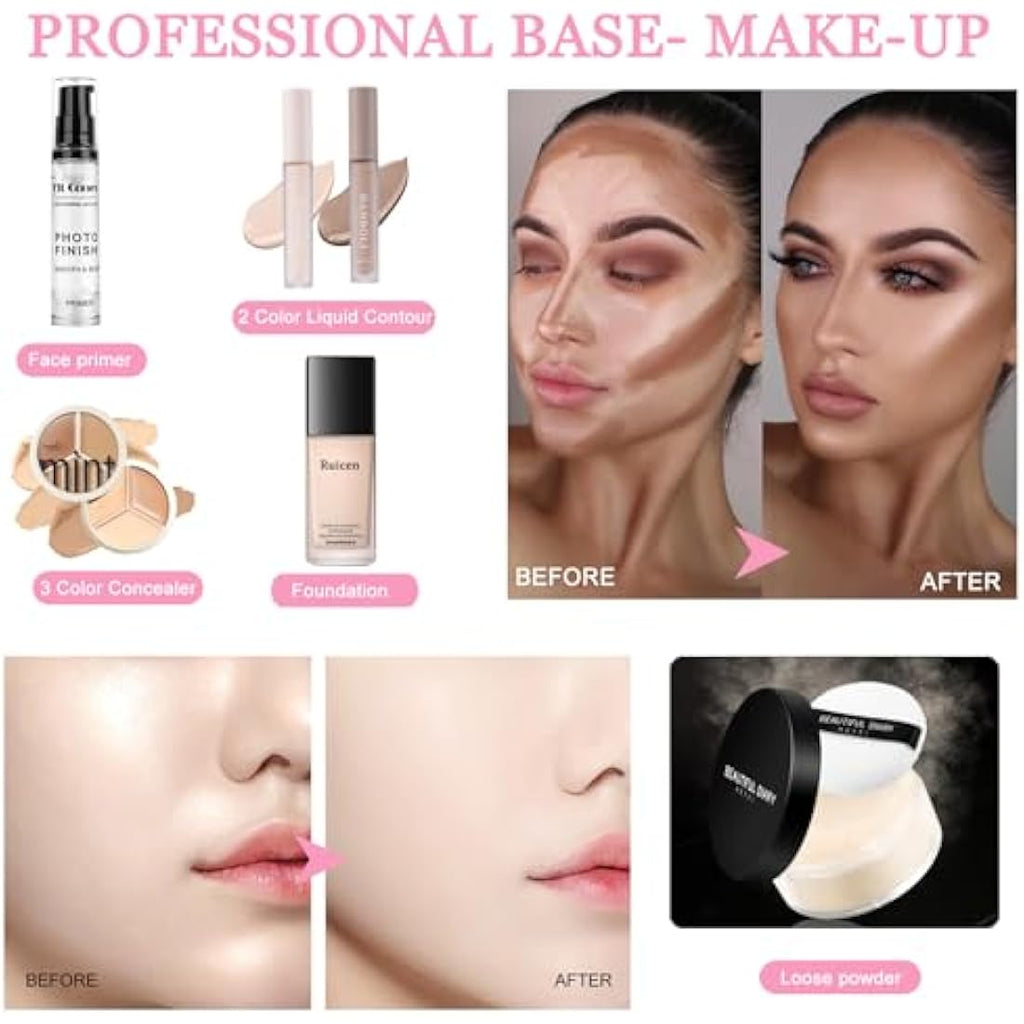 Ruicen Full Makeup Kit for Women & Teens | 40 Color Eyeshadow Set