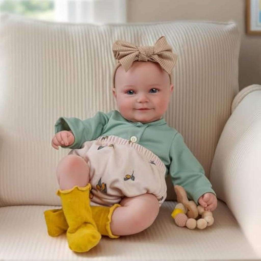 BABESIDE 20 Inch Lifelike Reborn Baby Doll – Silicone Vinyl with Soft Cloth Body