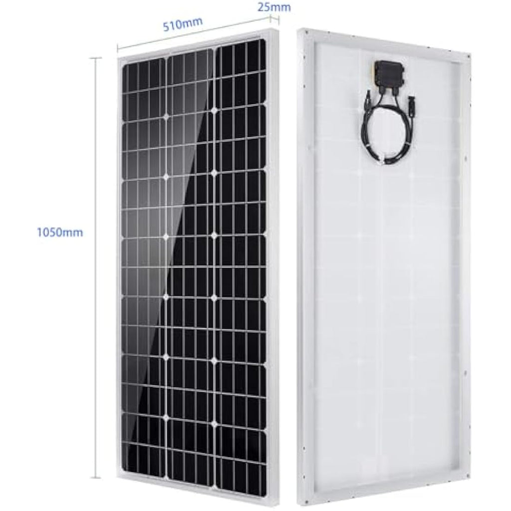 Jolof Store 100W Solar Panel Kit with 20A PWM Controller for RVs
