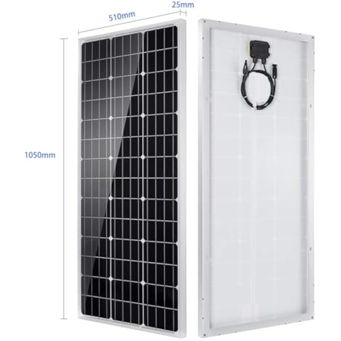 Jolof Store 100W Solar Panel Kit with 20A PWM Controller for RVs