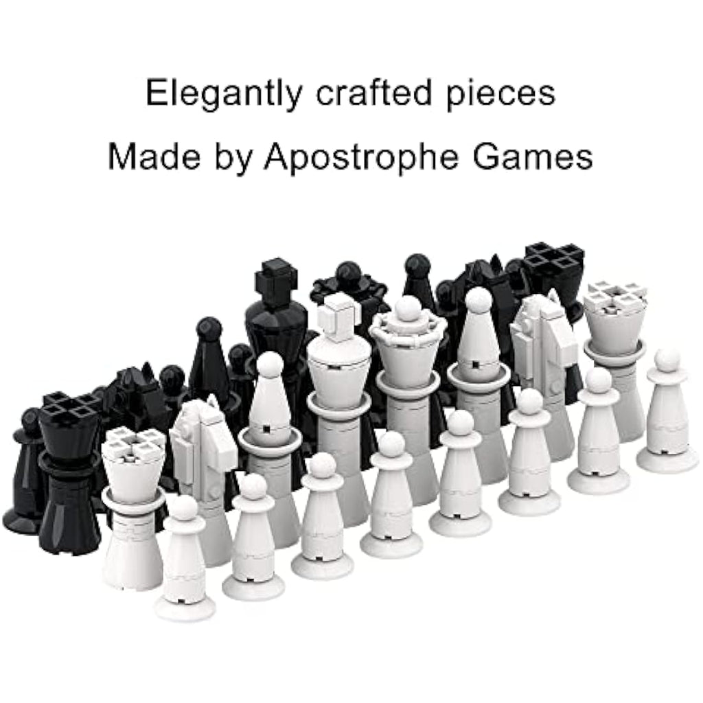 APOSTROPHE Games Deluxe Chess Set – 1,024 Pcs Building Block Board