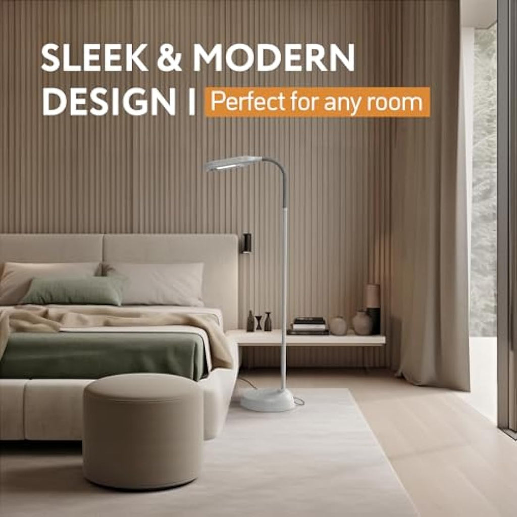 Kenley Daylight Floor Lamp – 6400K Natural Reading Light for Crafts