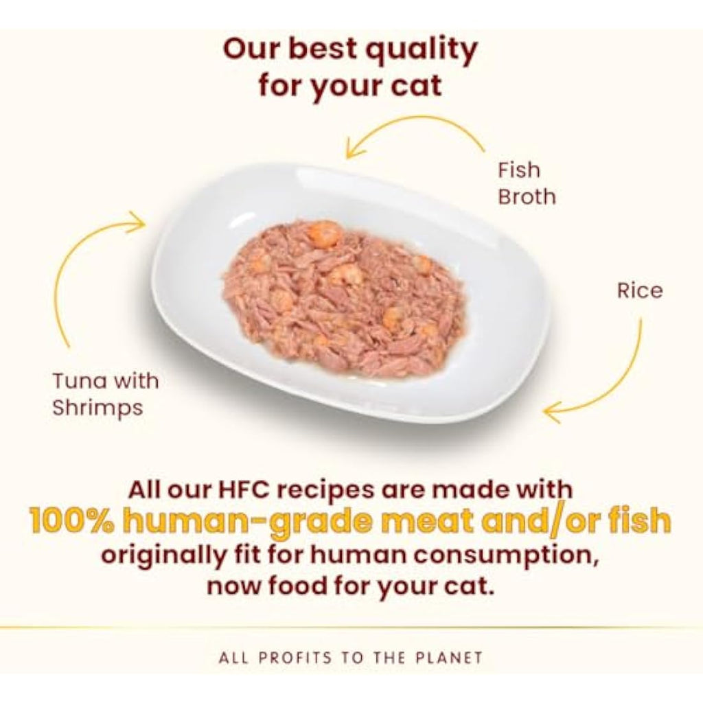 Almo Nature HFC Natural Wet Cat Food – Tuna and Shrimps – 24 x 70g